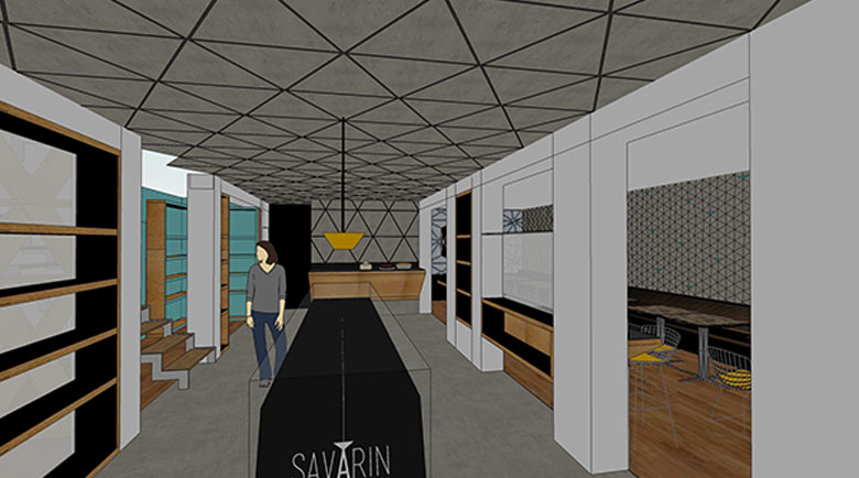 Café Boutique Savarin, em Moema - SP, reforma da GS Construção Civil & Hospitalar